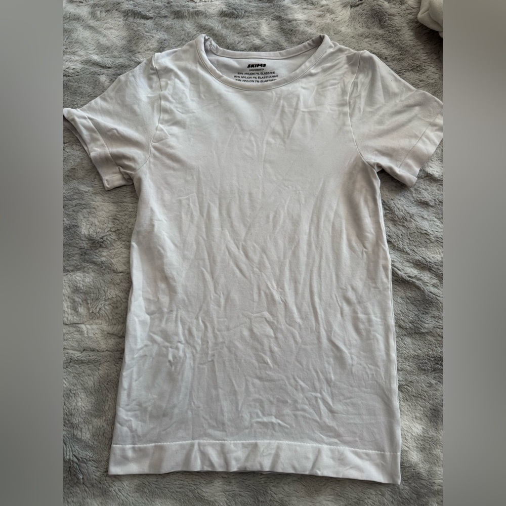 SKIMS Classic White Short Sleeve Tee